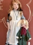 Picture of IN STOCK - OOAK Exclusive Set Alice in Wonderland & White Rabbit– 90cm -35”&  63cm -25" - Zwergnase Kunst Puppen