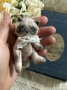 Picture of Allie Cat - ooak mini art toy by Olesya of Amici & Orsetti