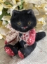 Picture of Lucky - ooak mini art toy by Olesya of Amici & Orsetti