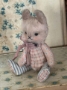 Picture of Calico Buns - ooak mini art toy by Olesya of Amici & Orsetti 