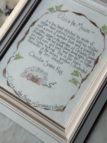 Picture of RARE! "Eliza the Mouse" - ORIGINAL PAINTING by Christie Jones Ray