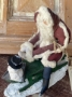 Picture of RARE "A Sledding Santa & His Snowman" - Early Edition by Debbee Thibault