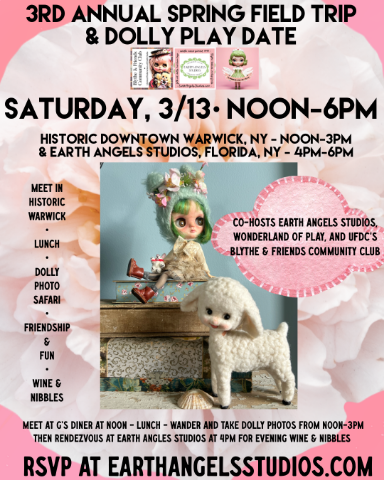 Picture of 3/13/27- SPRING FIELD TRIP - Dolly PlayDate & Wine and Nibbles at the Gallery