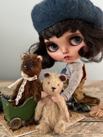 Picture of Cocoa - 3" Mohair Ted  by Widdershin Bears 